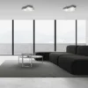 Anchise lampada da soffitto in gesso 3 luci