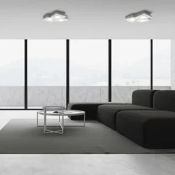 Anchise lampada da soffitto in gesso 3 luci