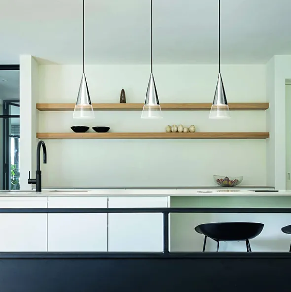 Cono lampadario moderno