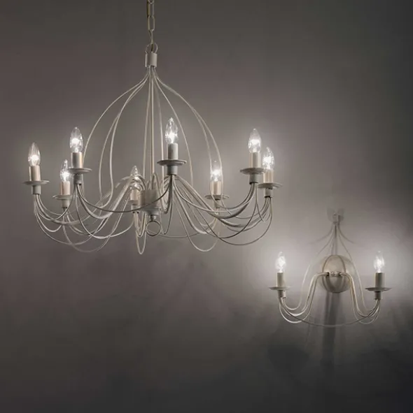 Corte lampadario 8 luci