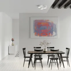 Demetra lampada da soffitto in gesso 3 luci