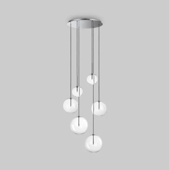 Equinoxe sospensione design 6 luci