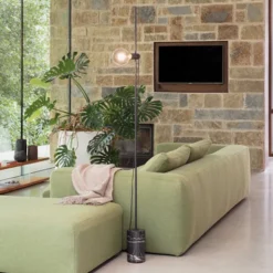 Eva piantana con base in marmo