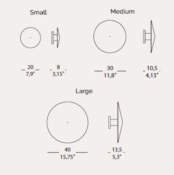 Faya applique di design a LED