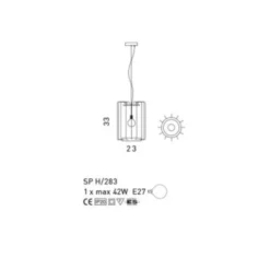Futura lampadario H/283