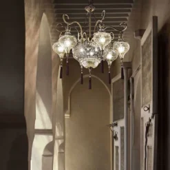 Harem sospensione vintage 9 luci