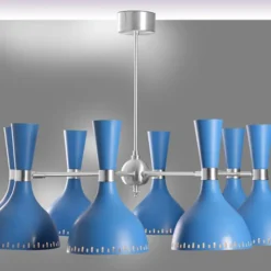 Imbuto lampada a sospensione colorata