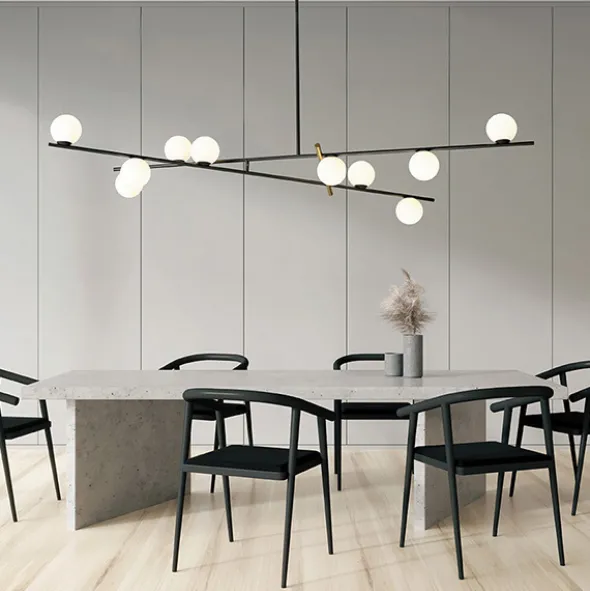 Kika sospensione design 10 luci
