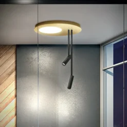 Micro plafoniera luce orientabile e diffusa