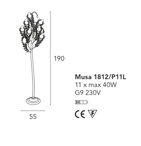 Musa lampada da terra