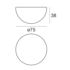 Ohps lampada a soffitto/parete
