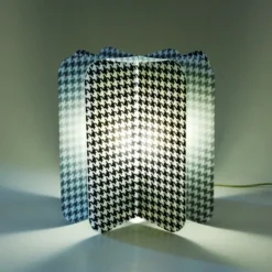 Pied-de-poule lampada da tavolo