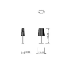Semplice lampada da tavolo elegante