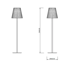 Semplice lampada da terra elegante